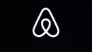 This Feb. 22, 2018, file photo, shows an Airbnb logo during an event in San Francisco. More provinces should follow Quebec's lead in seeking to hold short-term rental platforms such as Airbnb accountable for uncertified listings, advocates say. (THE CANADIAN PRESS/AP-Eric Risberg)